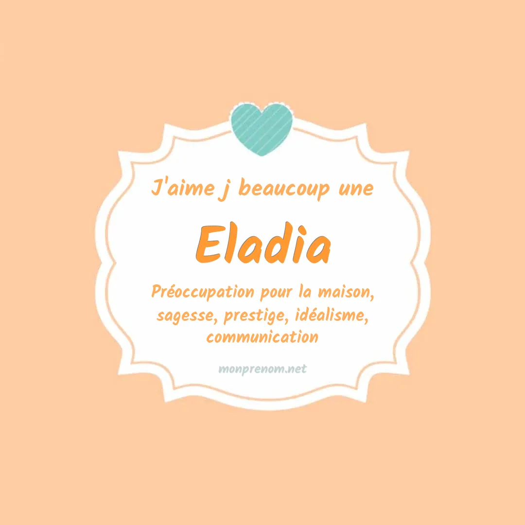 J'aime beaucoup Eladia