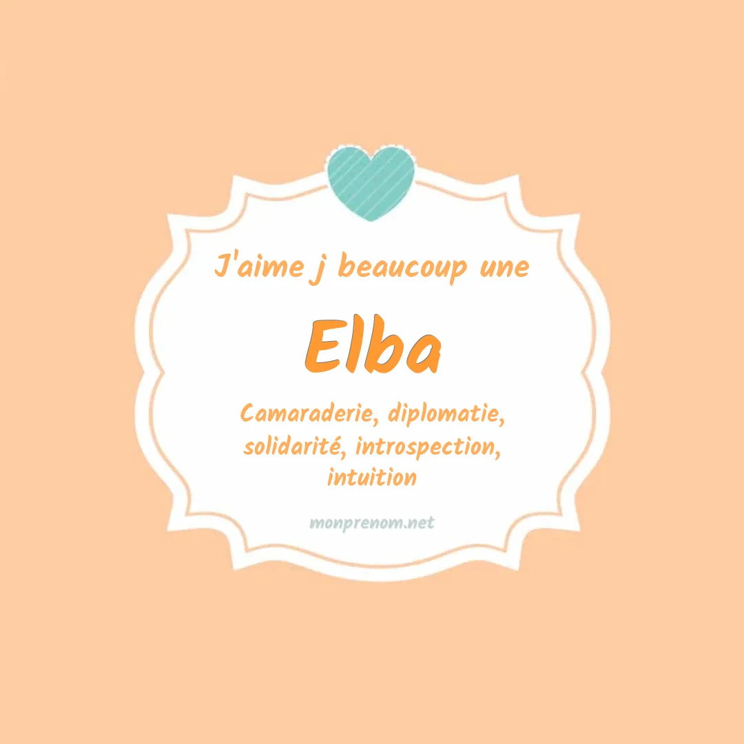 J'aime beaucoup Elba