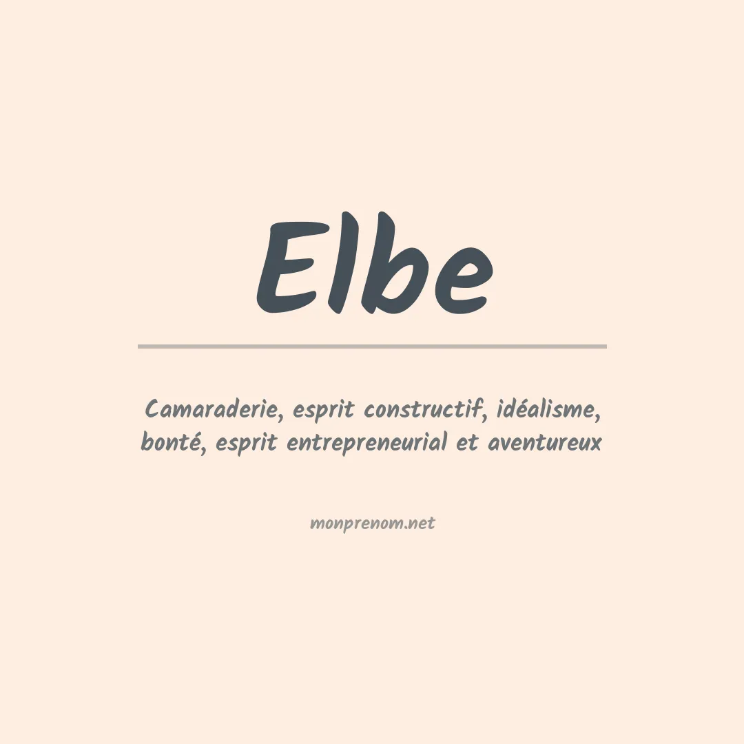 Prénom Elbe