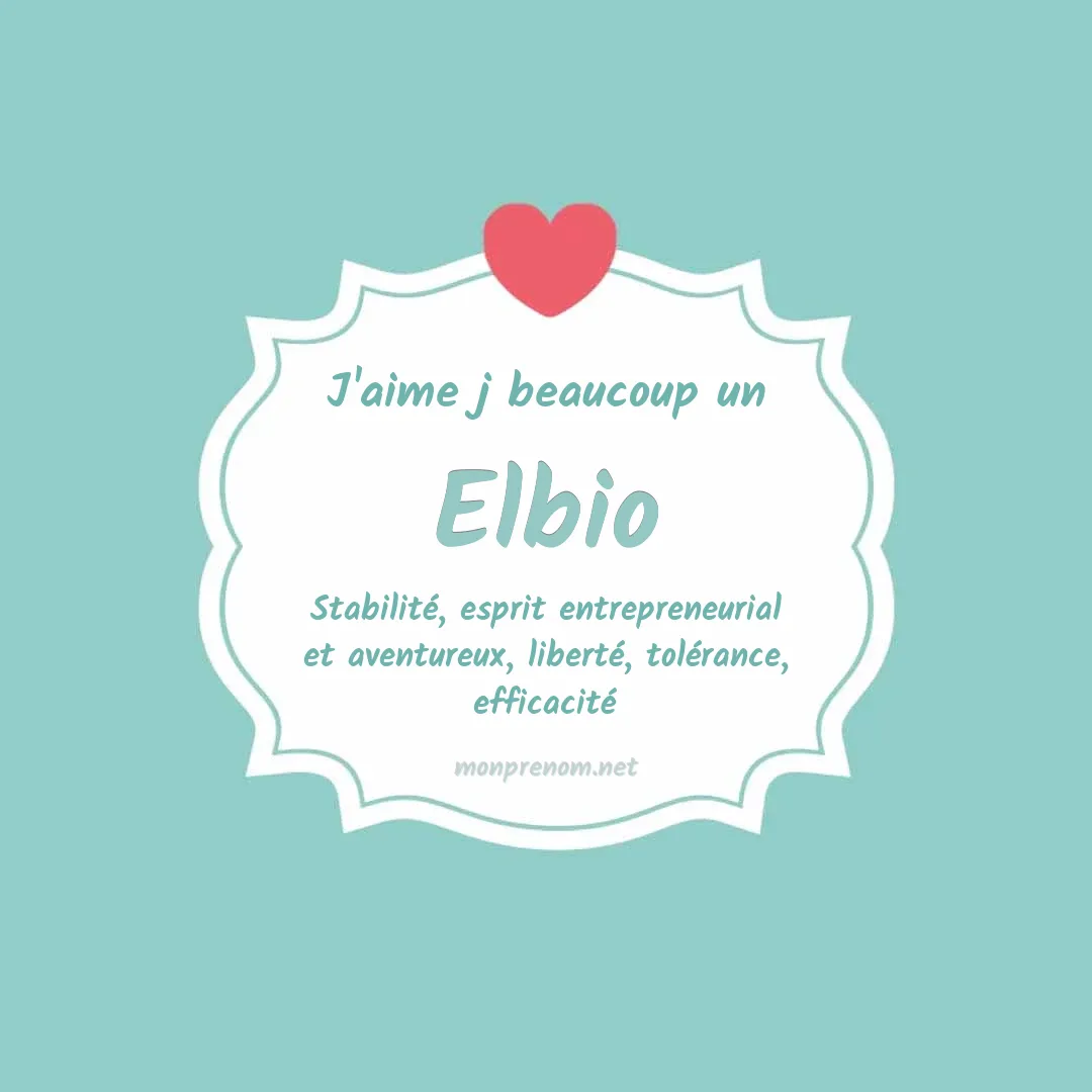 J'aime beaucoup Elbio