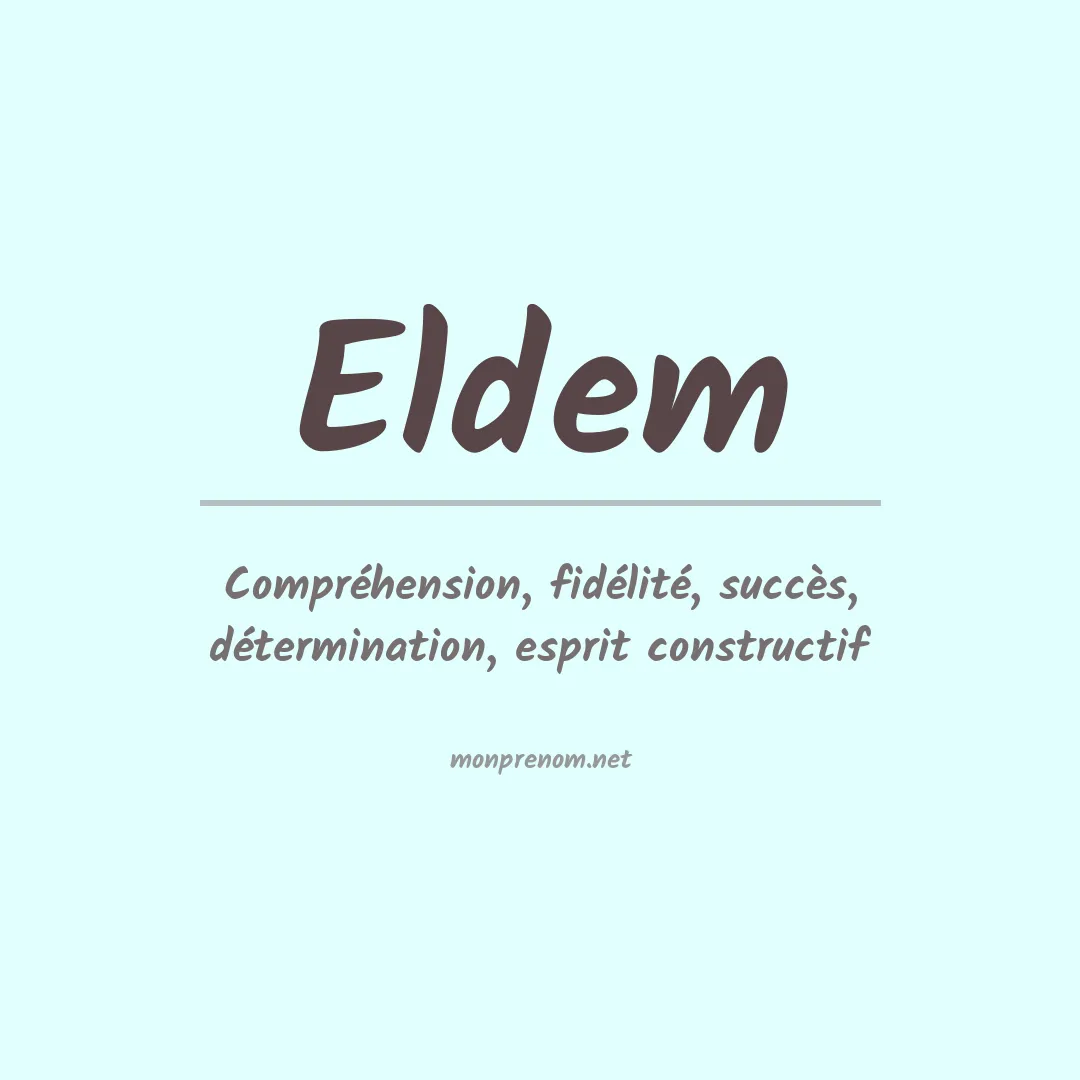 Prénom Eldem
