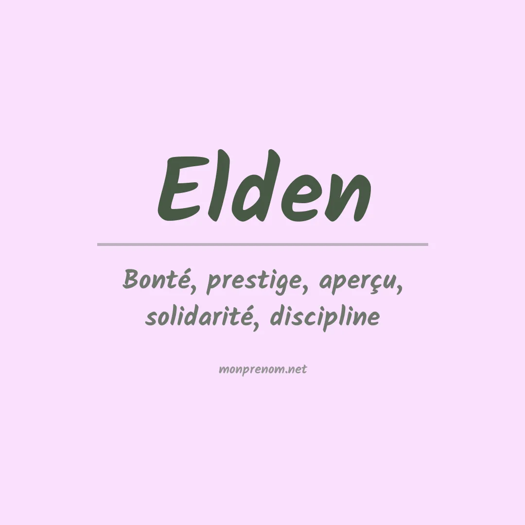 Prénom Elden