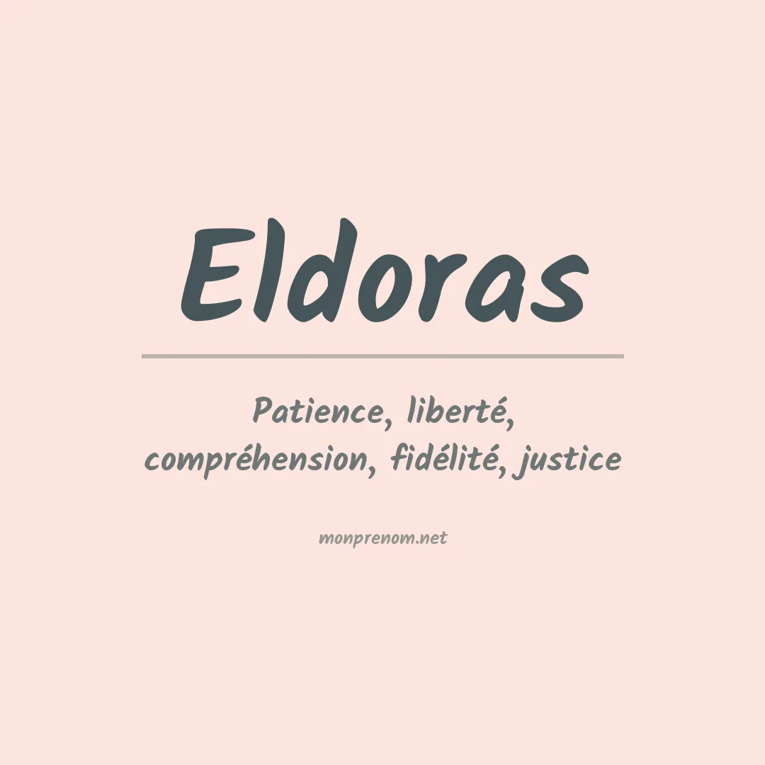 Signification du prénom Eldoras