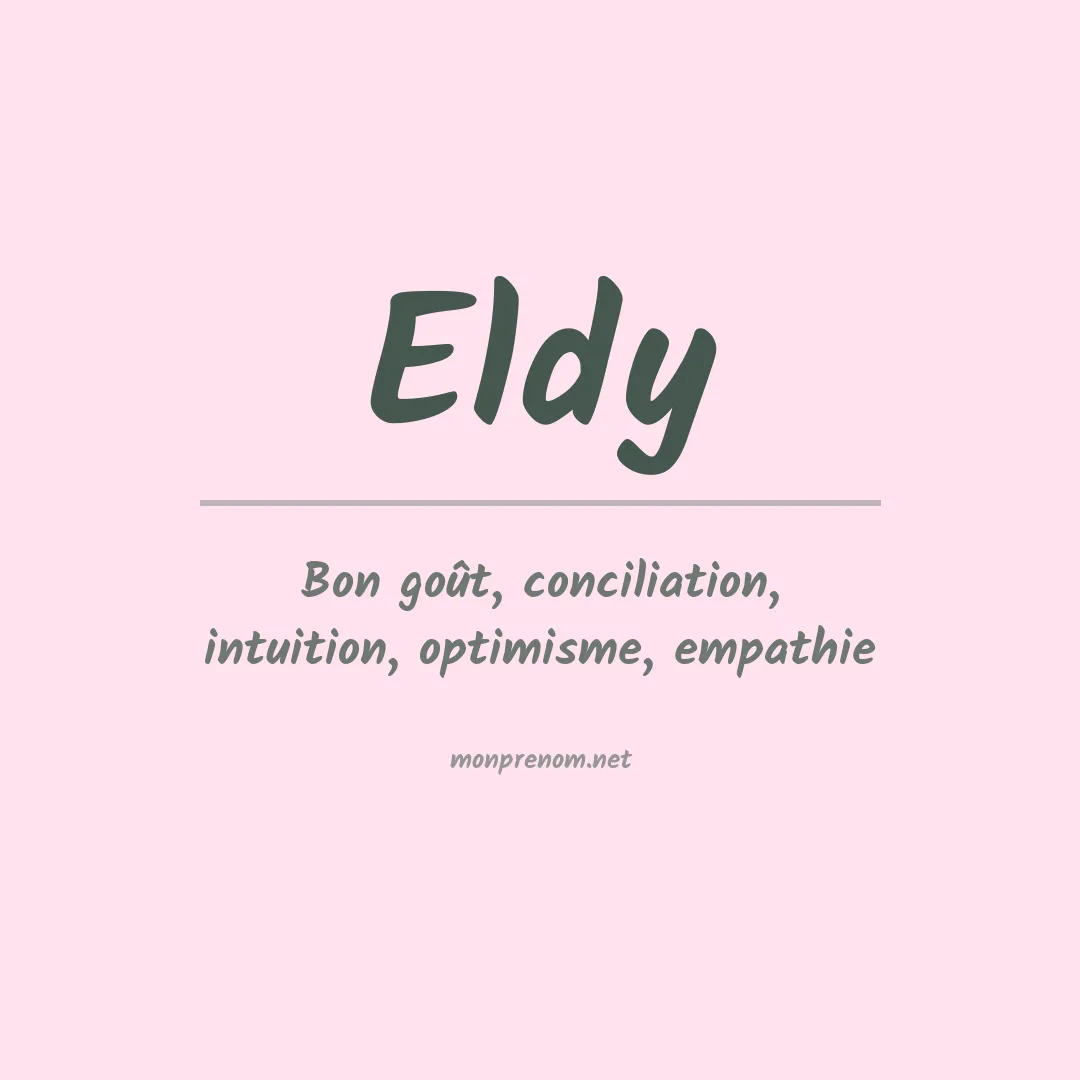 Prénom Eldy