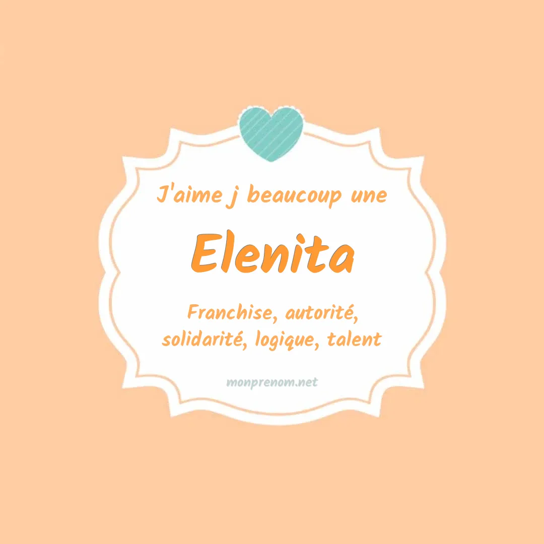 J'aime beaucoup Elenita