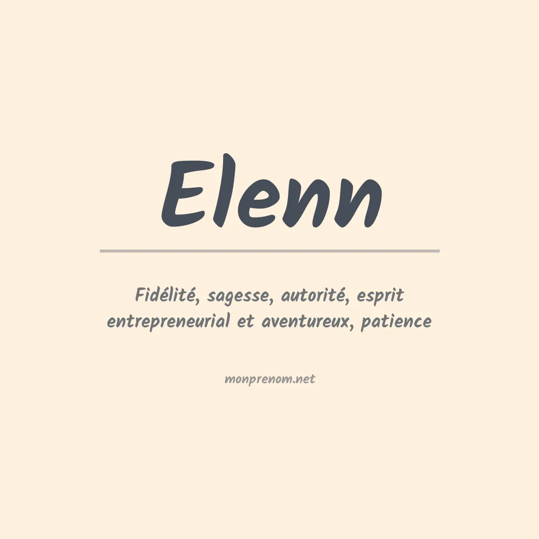 Prénom Elenn