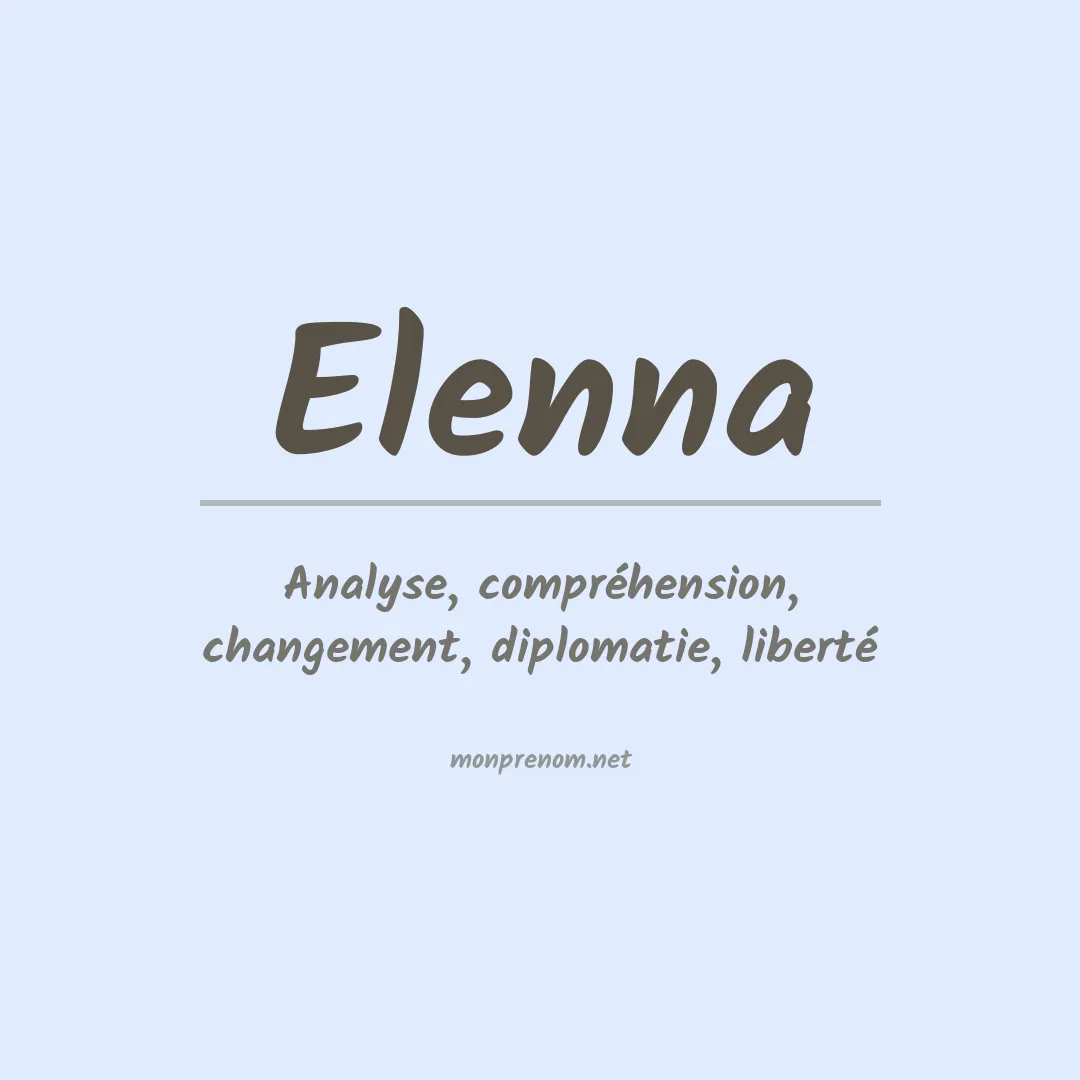 Prénom Elenna