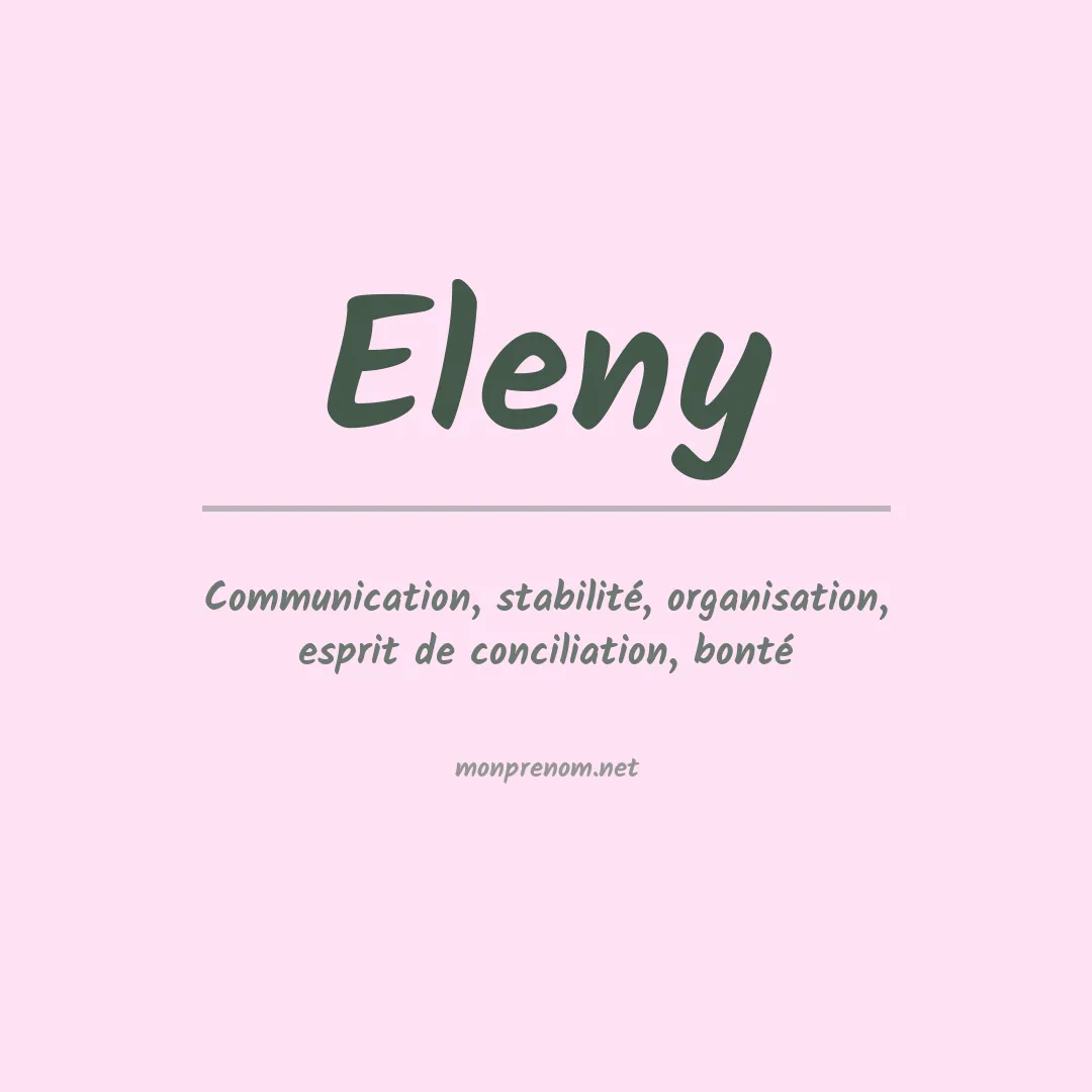 Prénom Eleny