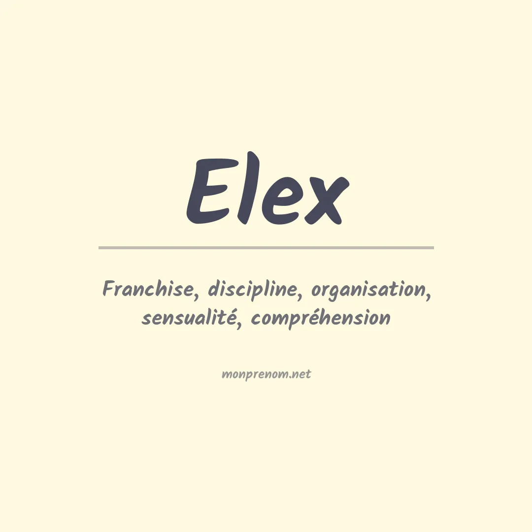 Prénom Elex