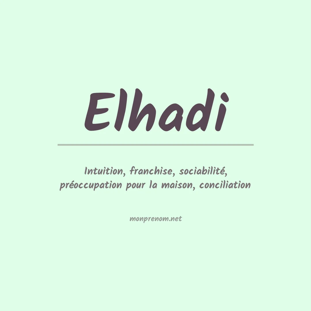 Prénom Elhadi