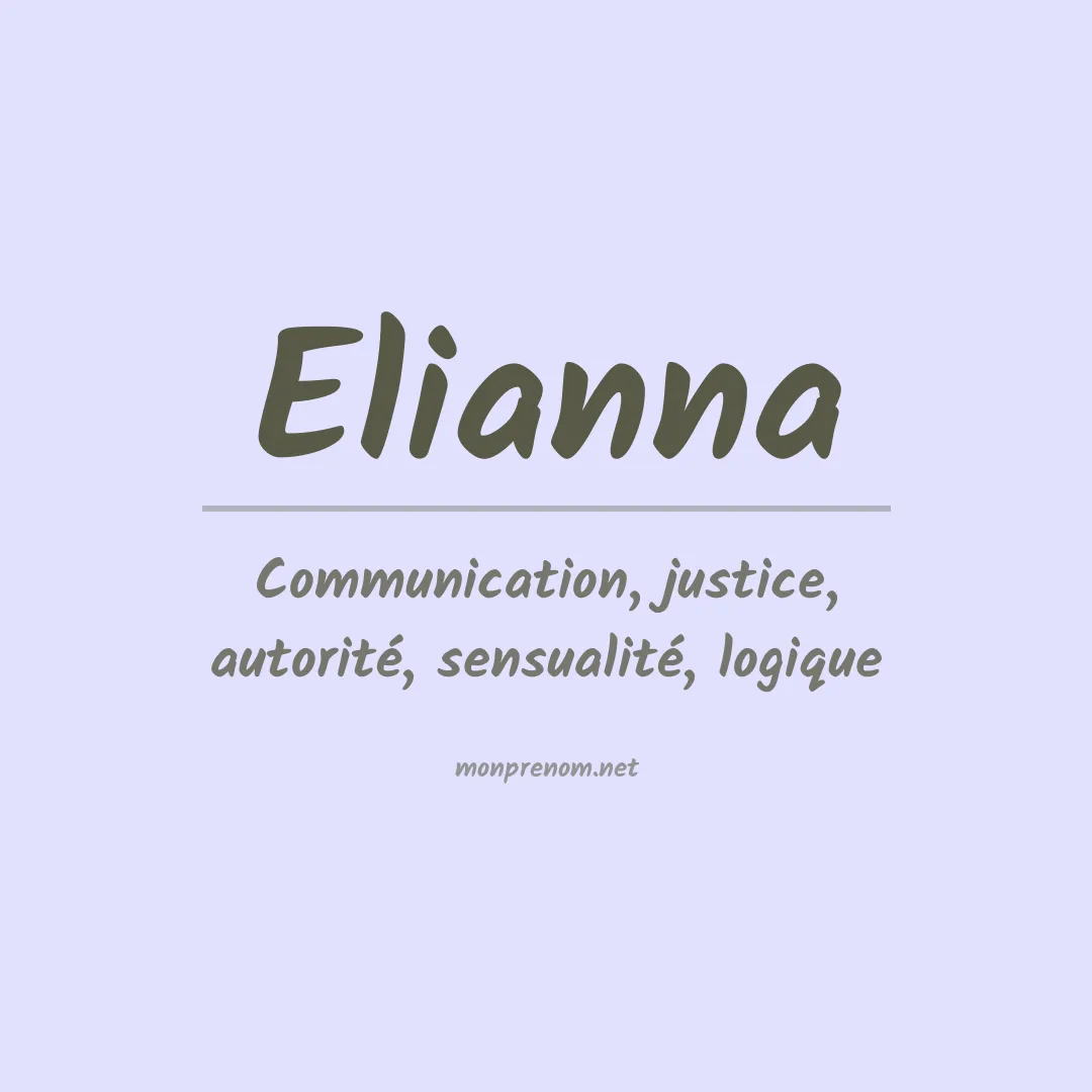 Prénom Elianna