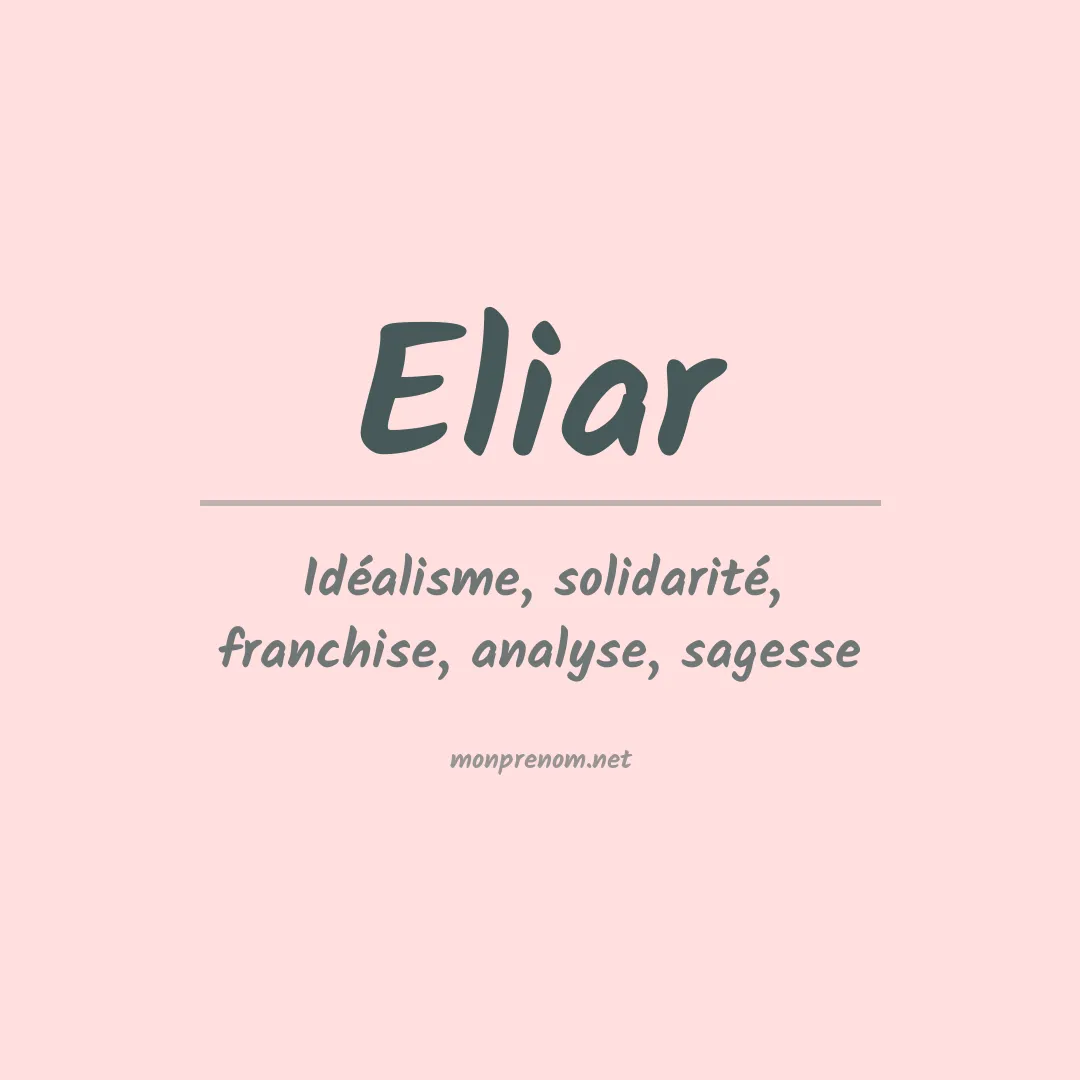 Prénom Eliar