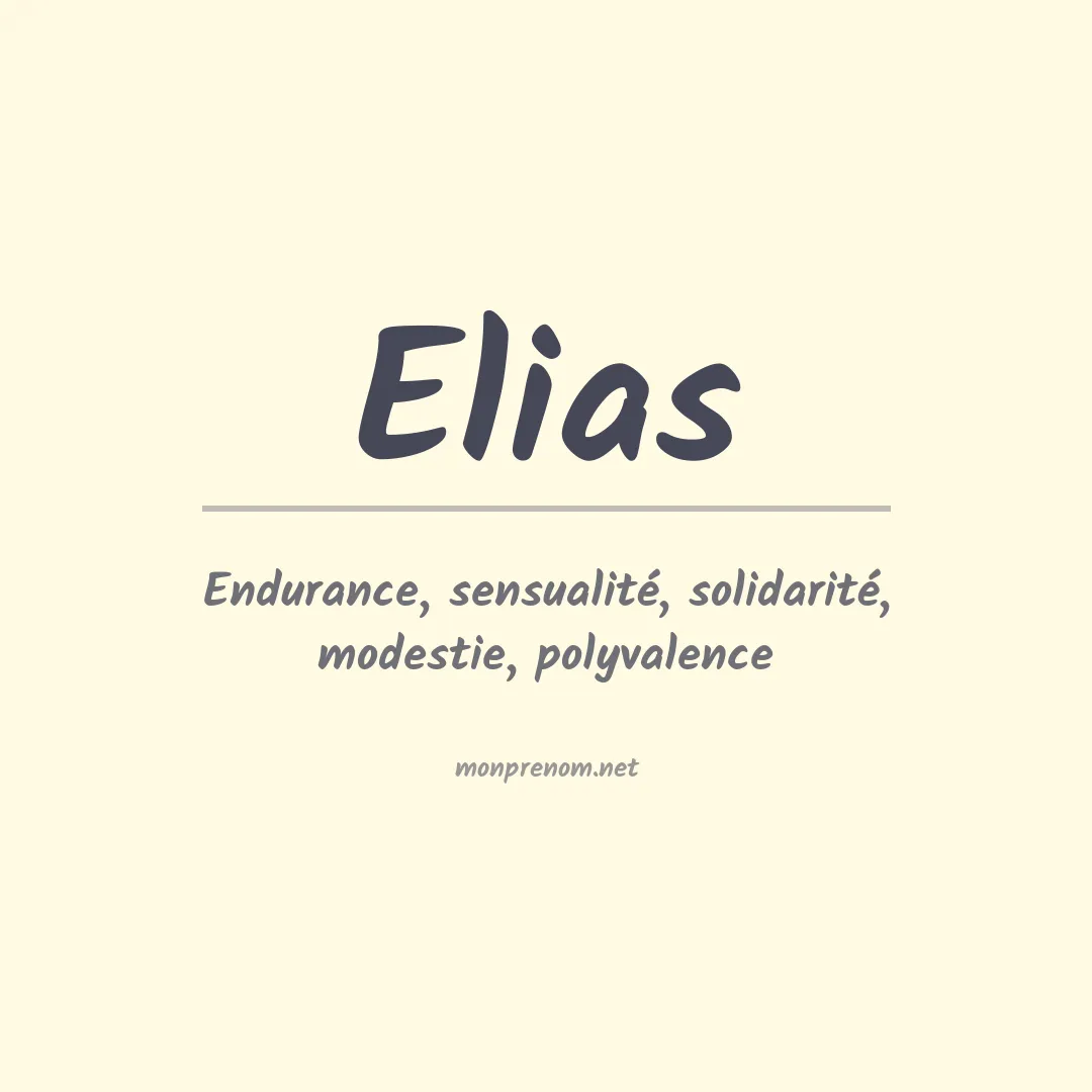 Prénom Elias