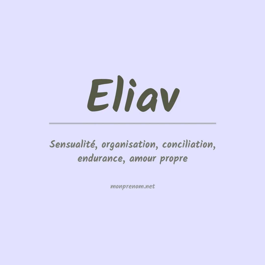 Signification du prénom Eliav