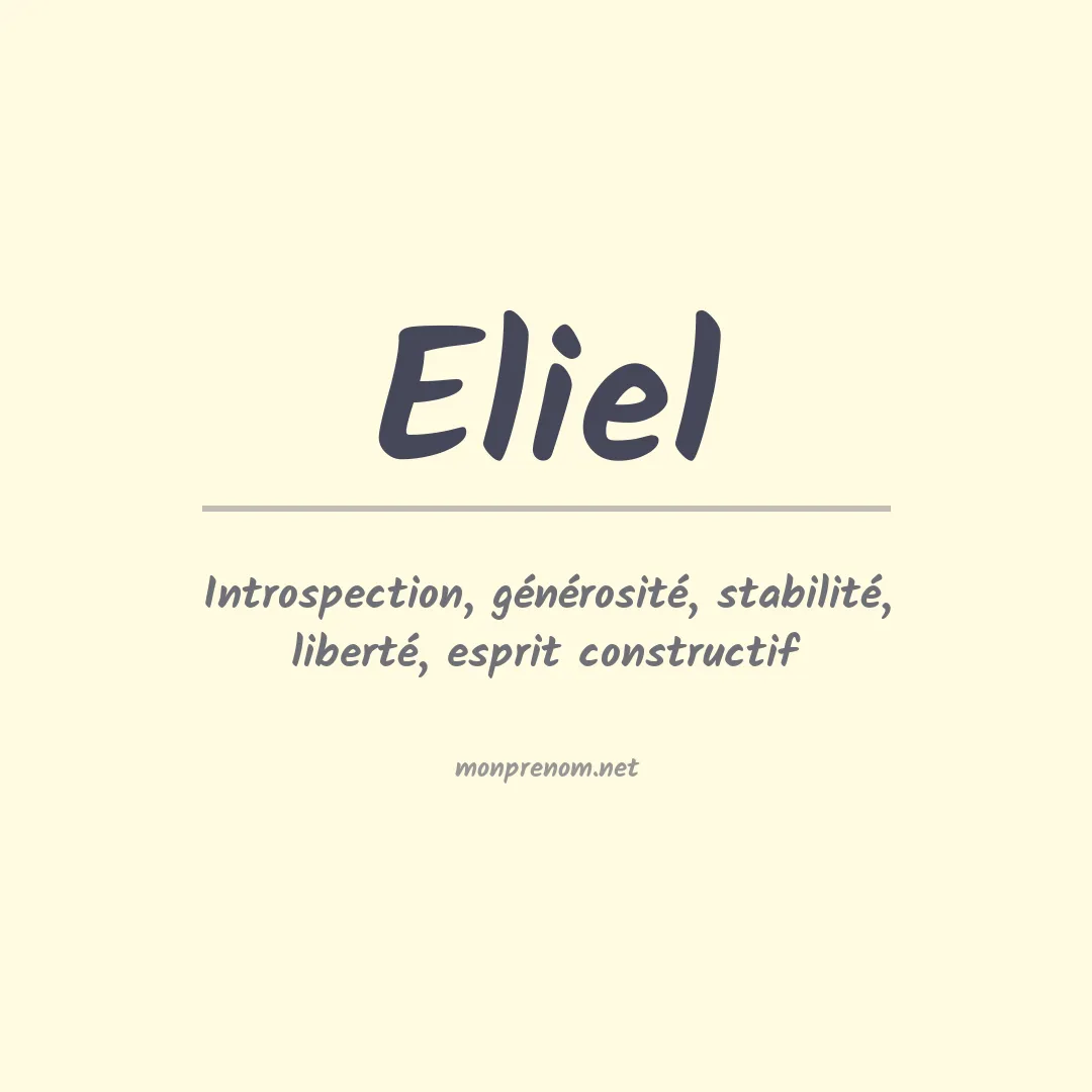 Prénom Eliel