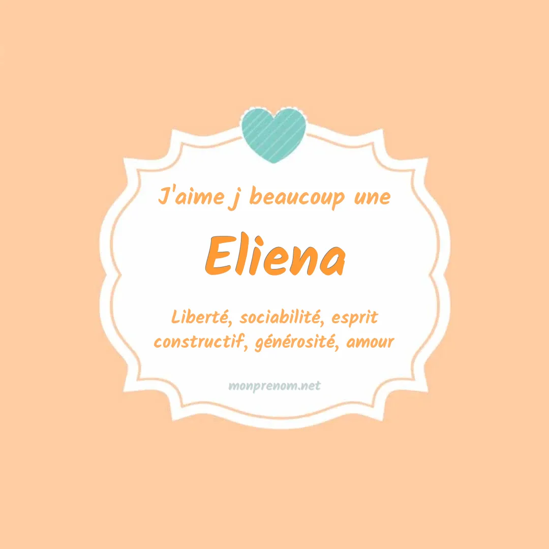 J'aime beaucoup Eliena