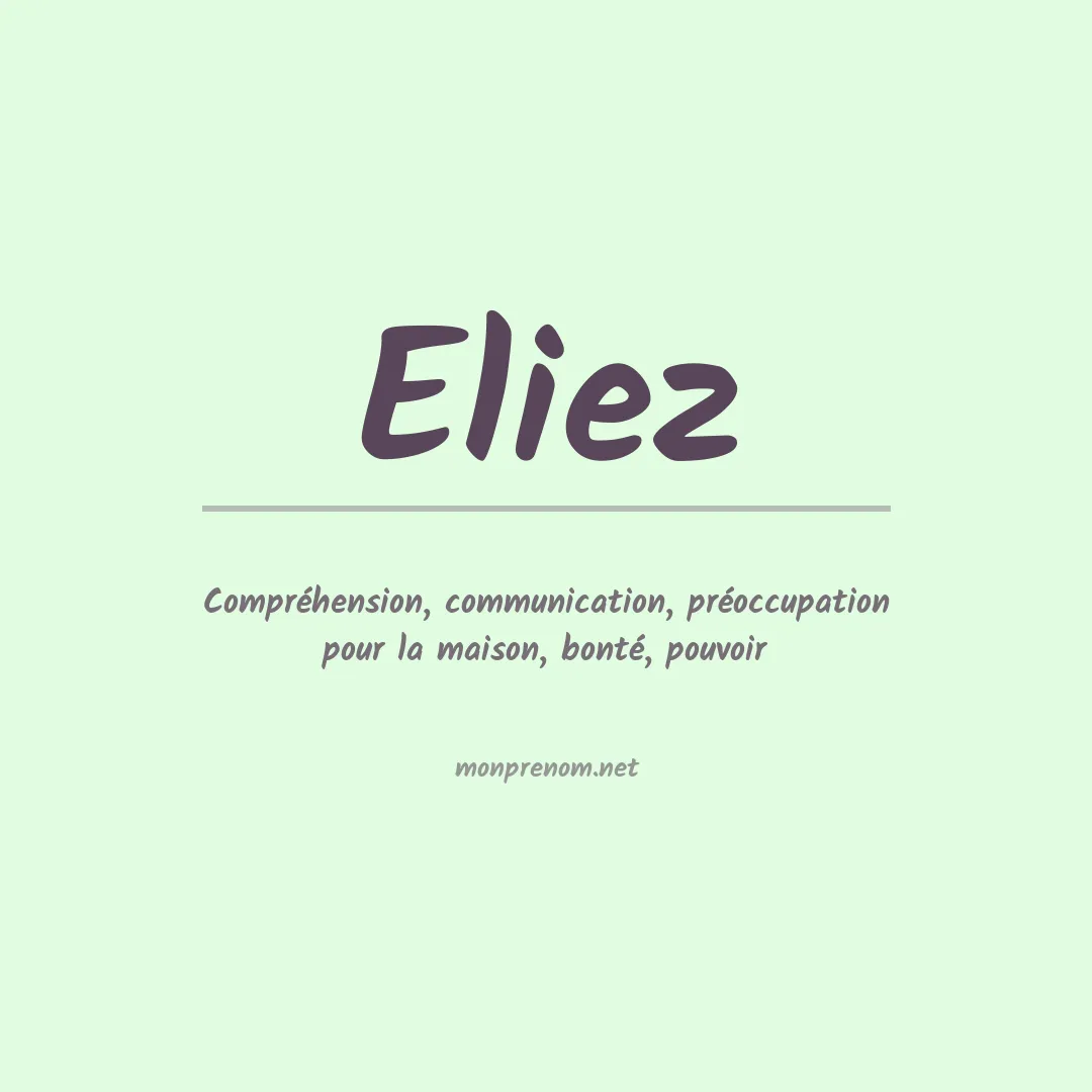 Prénom Eliez