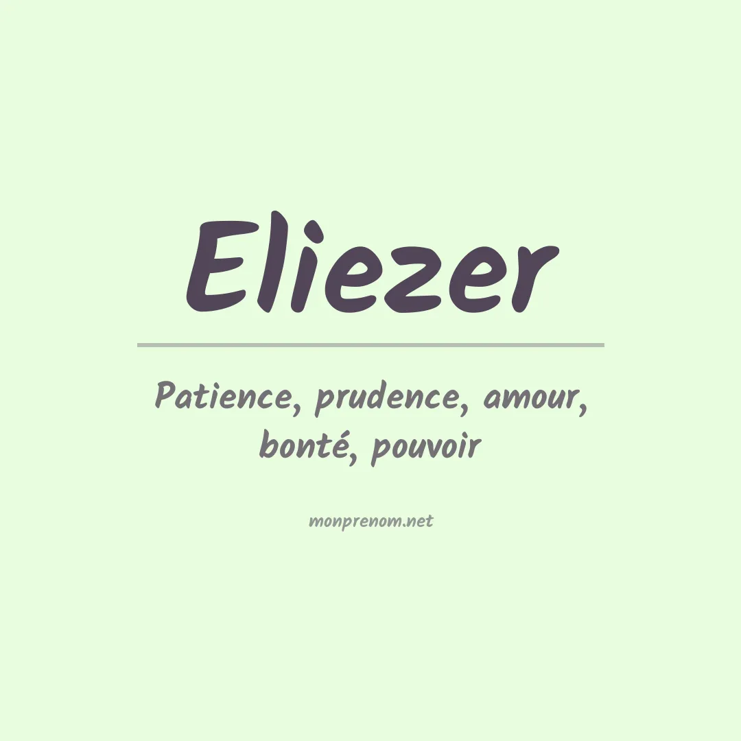 Prénom Eliezer