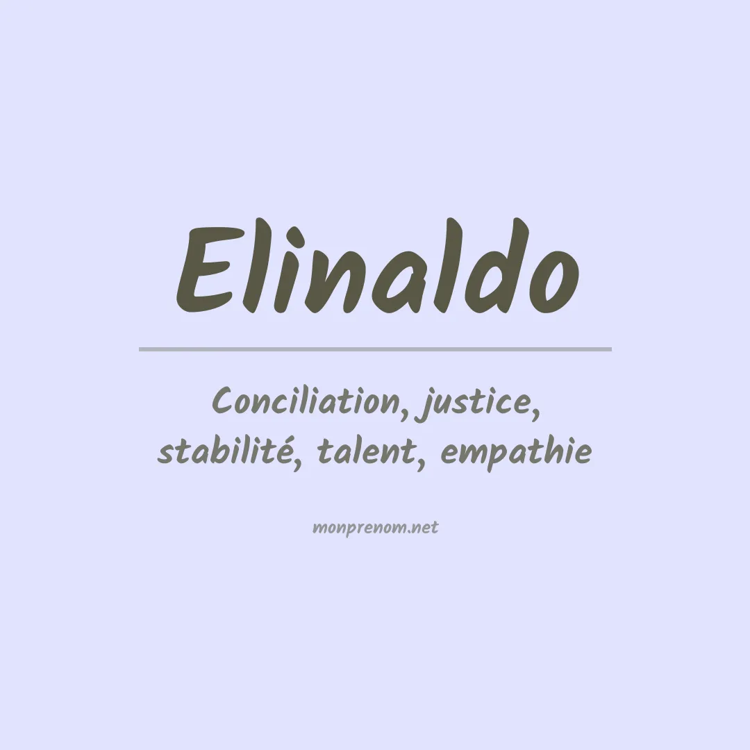 Prénom Elinaldo