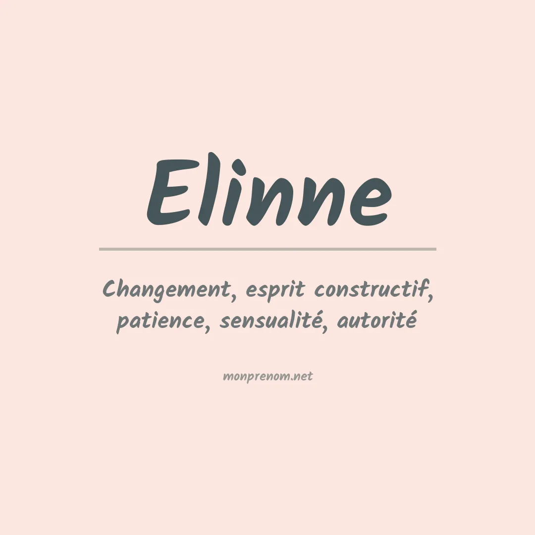 Prénom Elinne