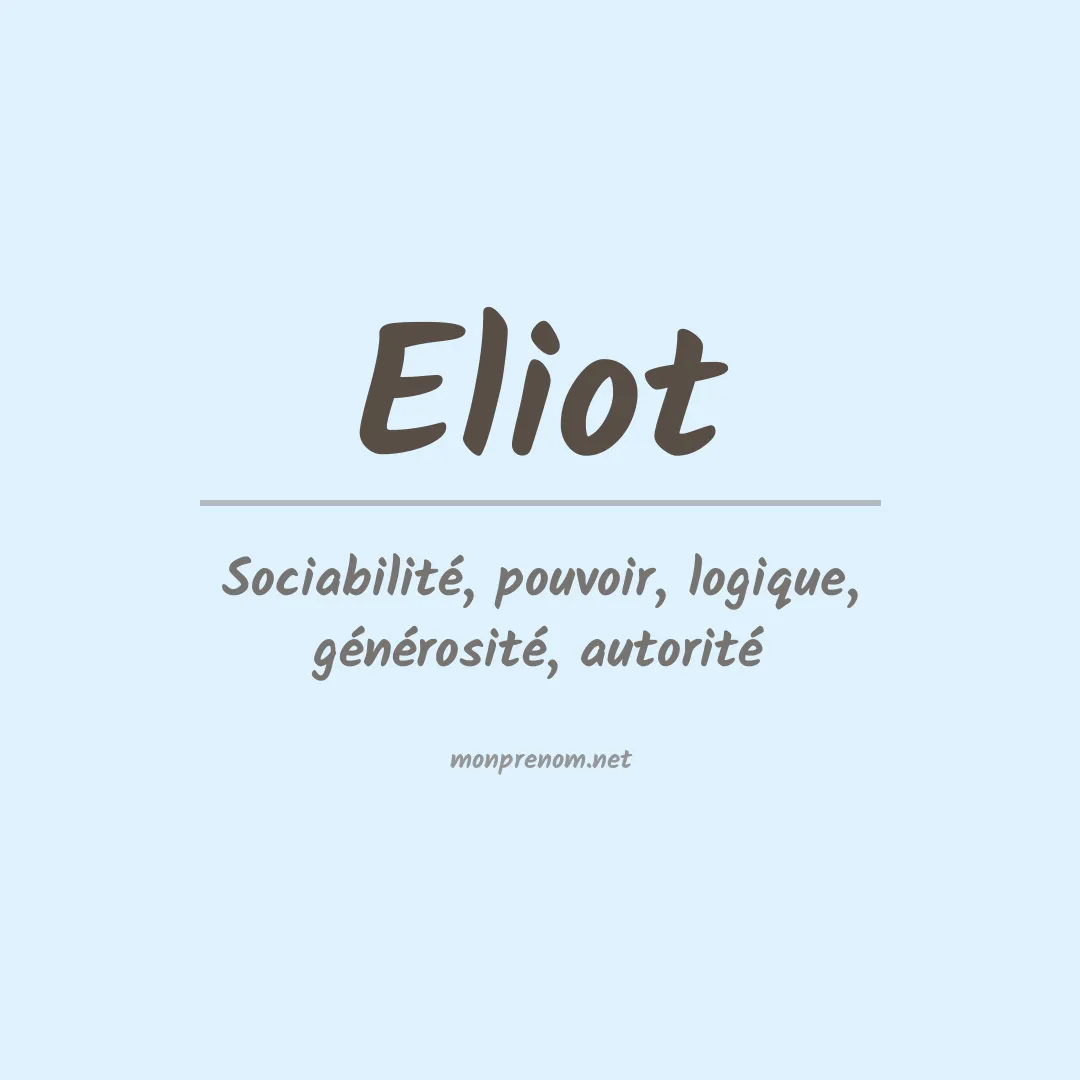 Prénom Eliot