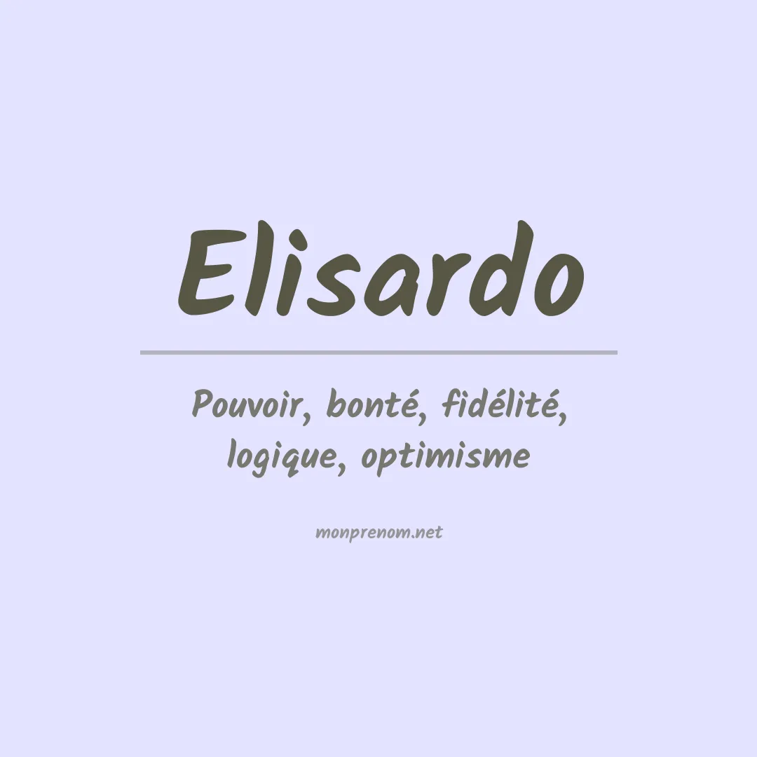 Prénom Elisardo