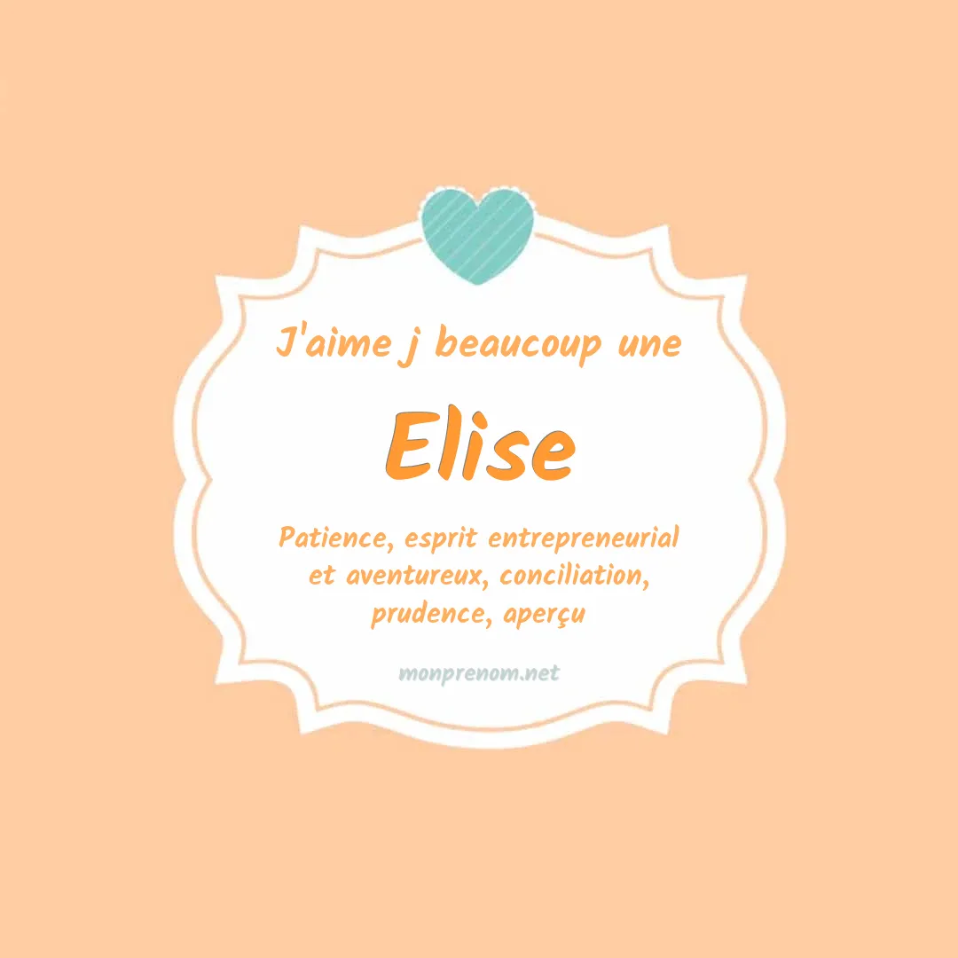 J'aime beaucoup Elise