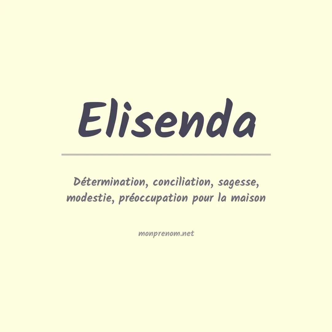 Prénom Elisenda