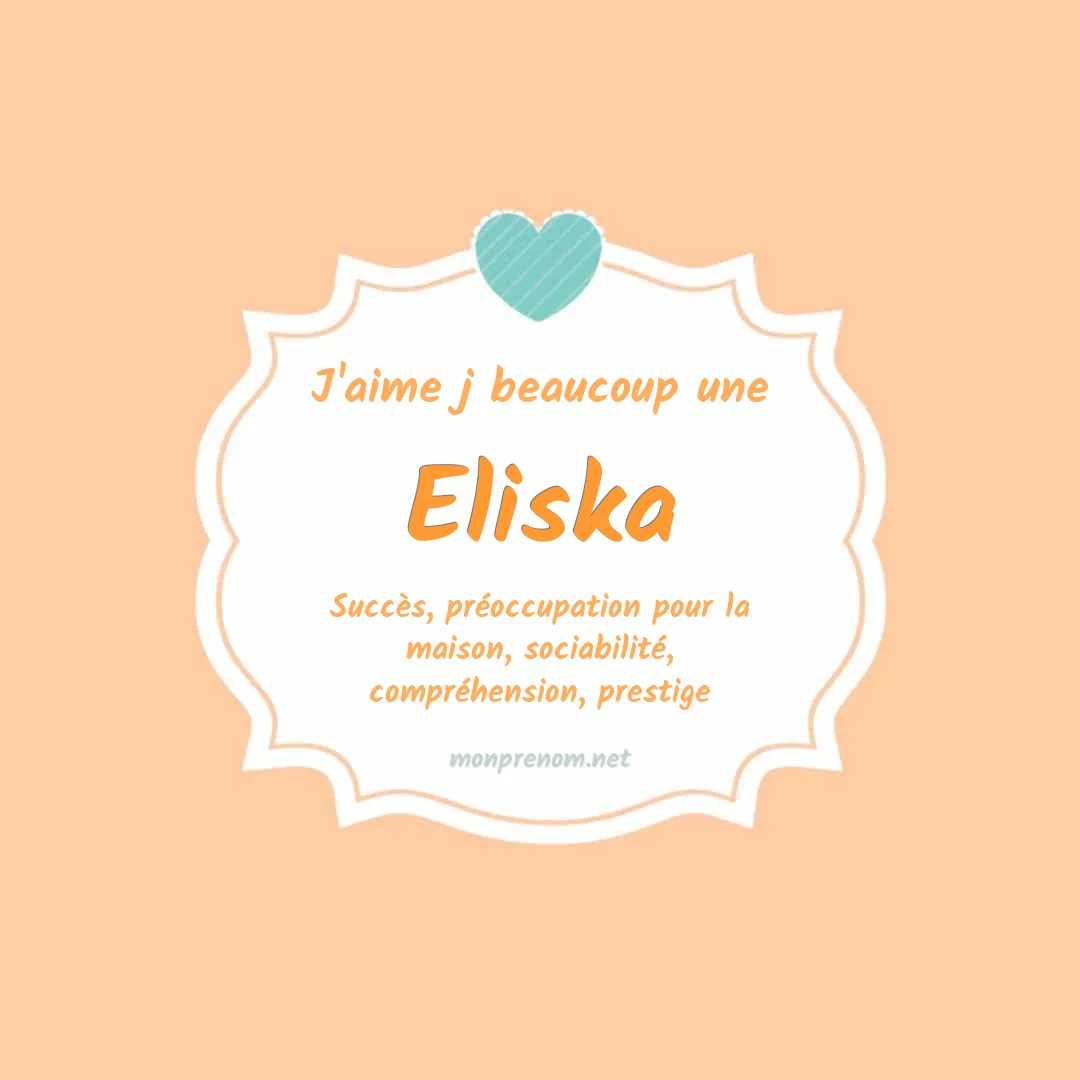 J'aime beaucoup Eliska