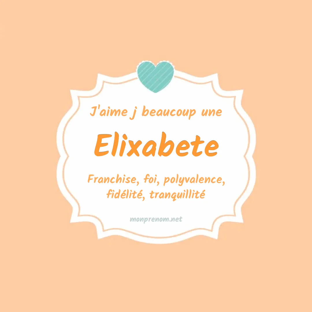 J'aime beaucoup Elixabete