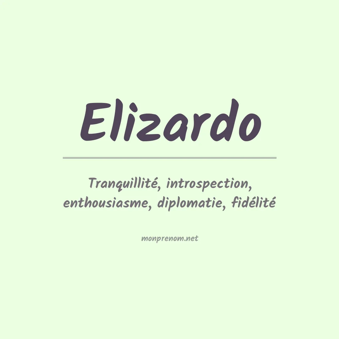 Prénom Elizardo