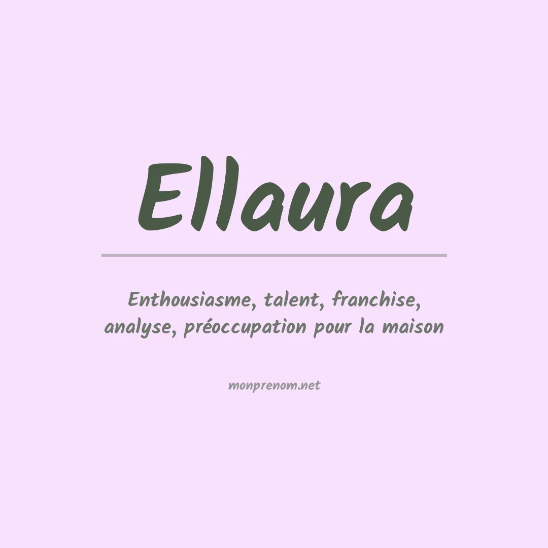 Signification du prénom Ellaura