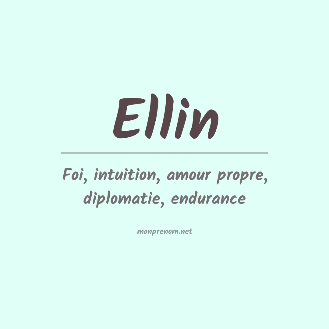 Prénom Ellin
