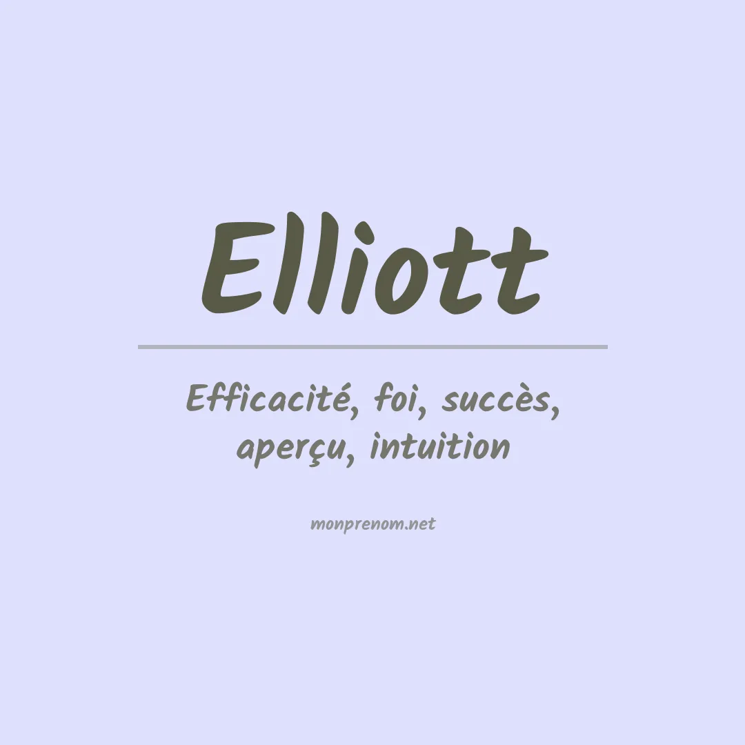Prénom Elliott