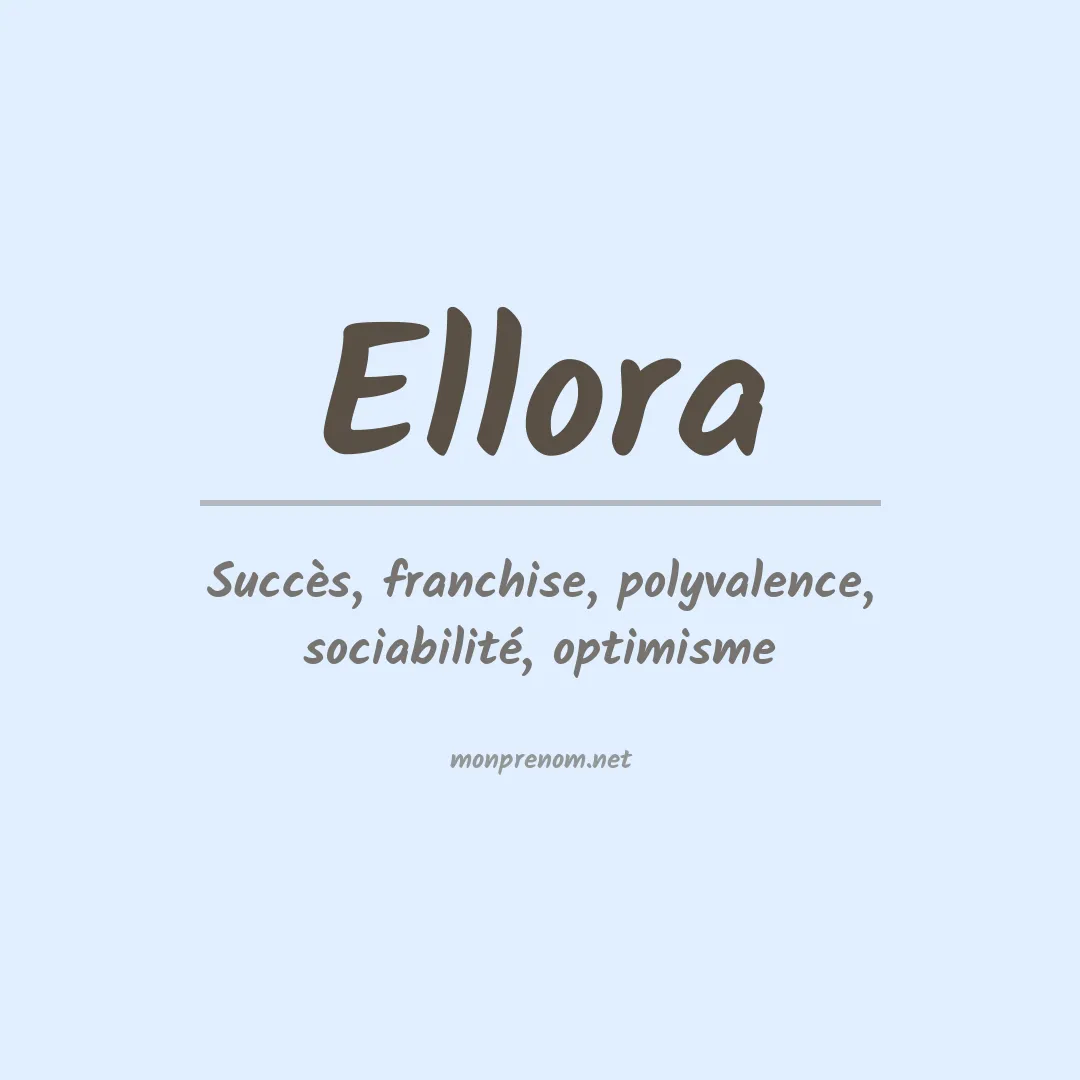 Signification du prénom Ellora