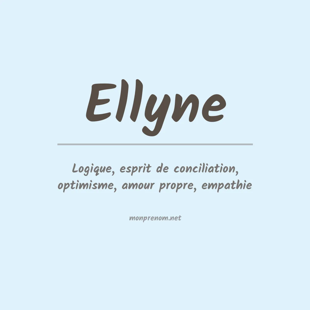 Prénom Ellyne