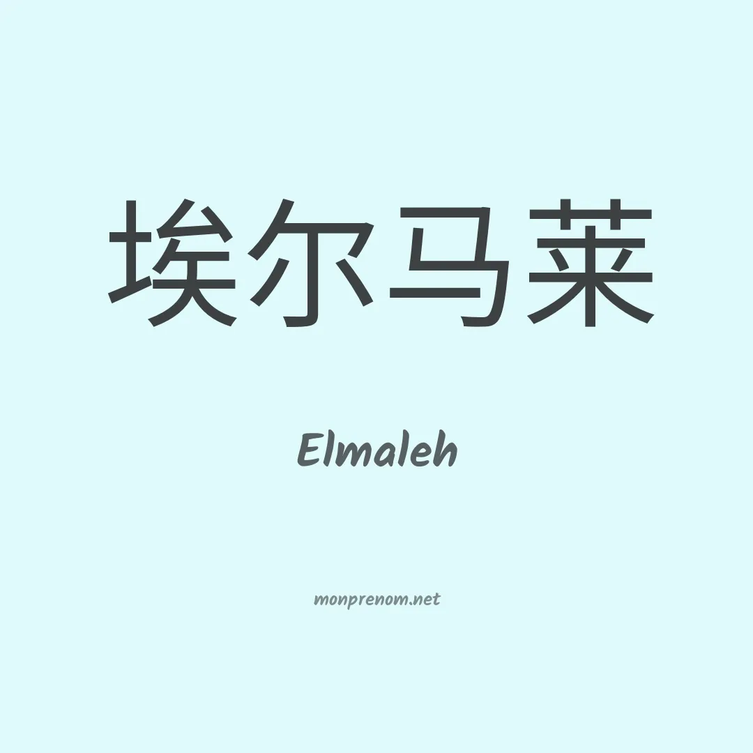 Elmaleh en chinois