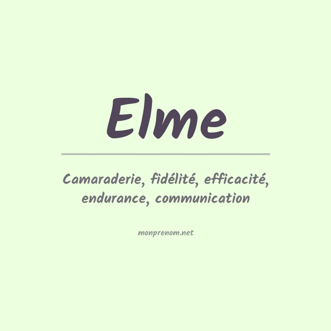Prénom Elme