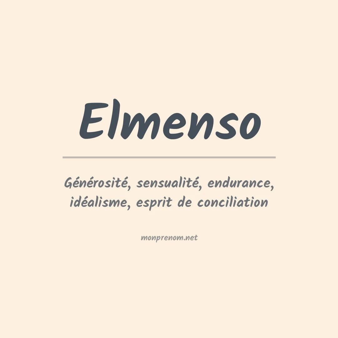 Signification du prénom Elmenso