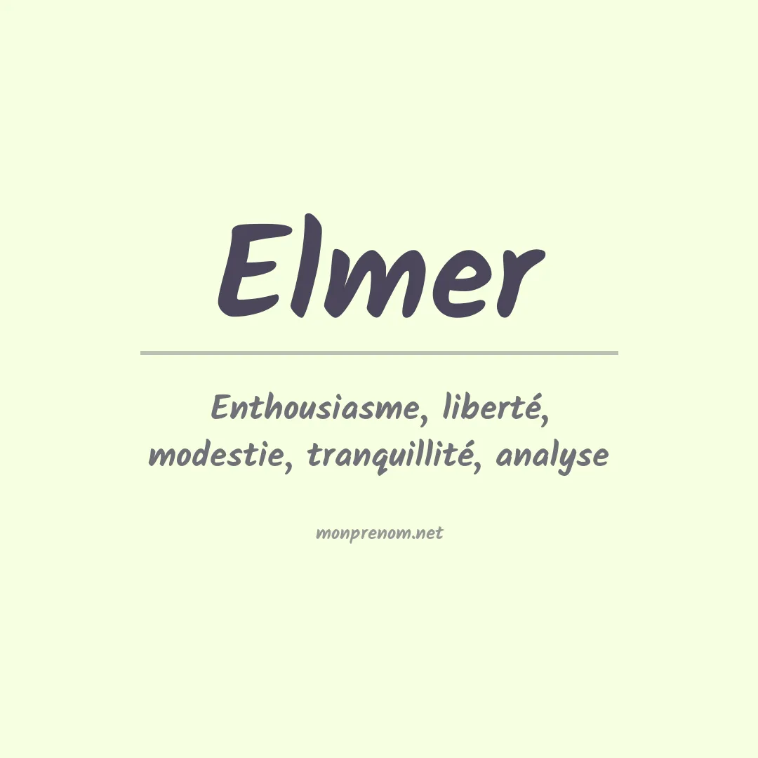 Prénom Elmer