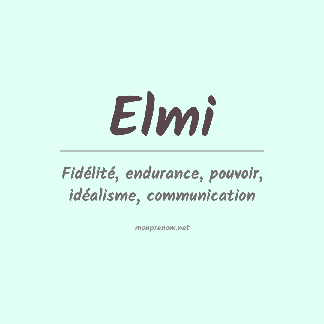 Prénom Elmi