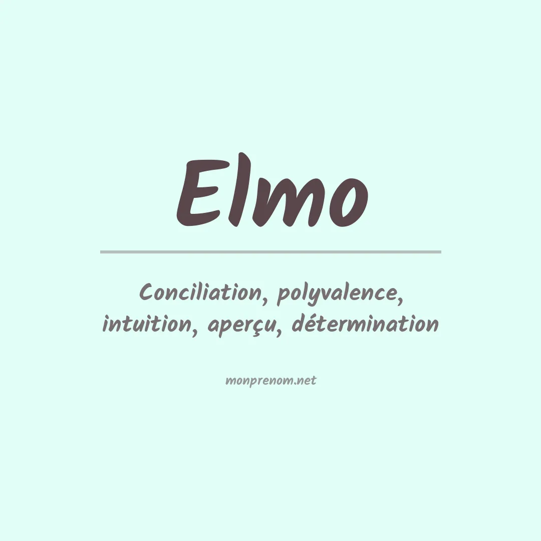 Prénom Elmo