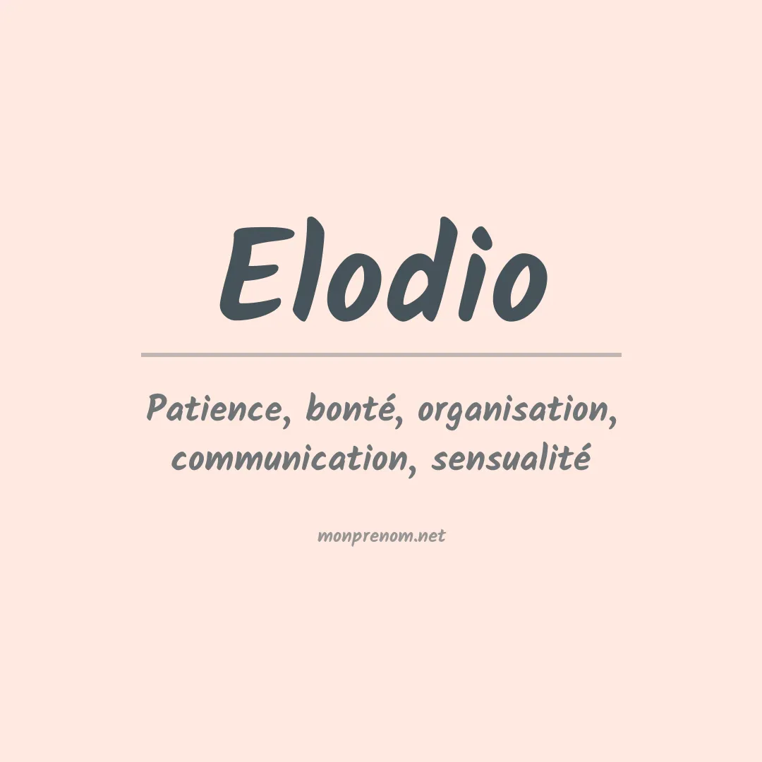 Signification du prénom Elodio