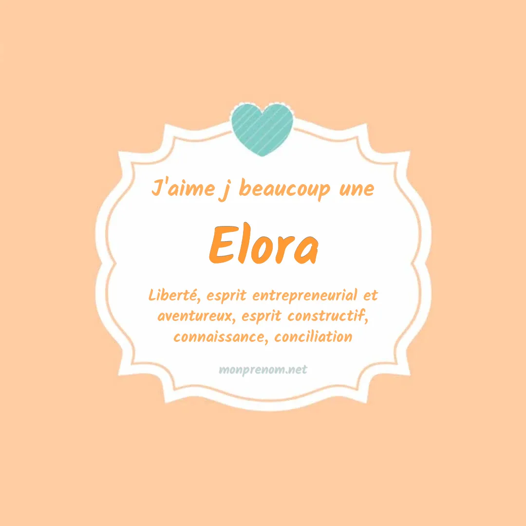 J'aime beaucoup Elora