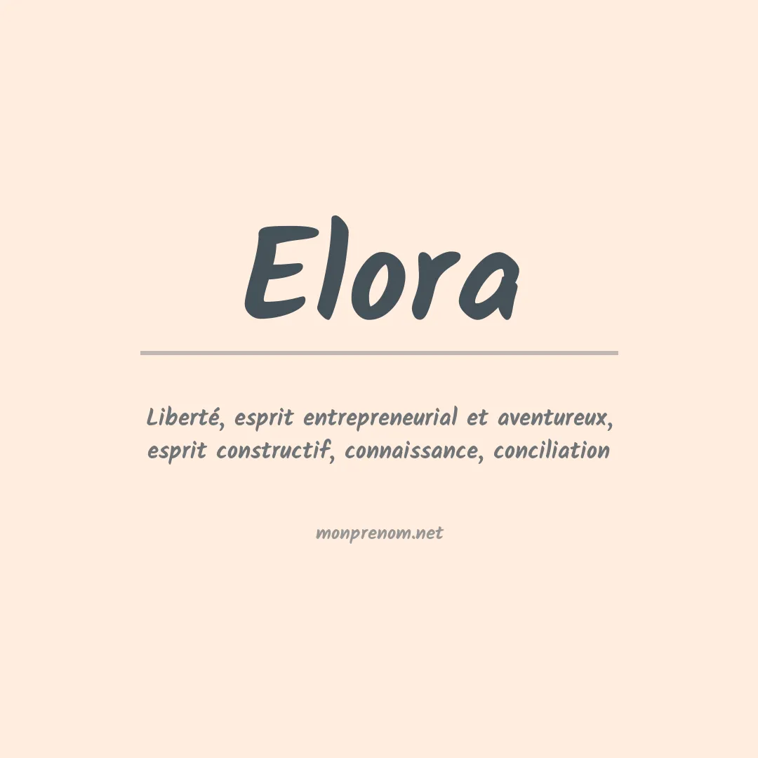 Signification du prénom Elora