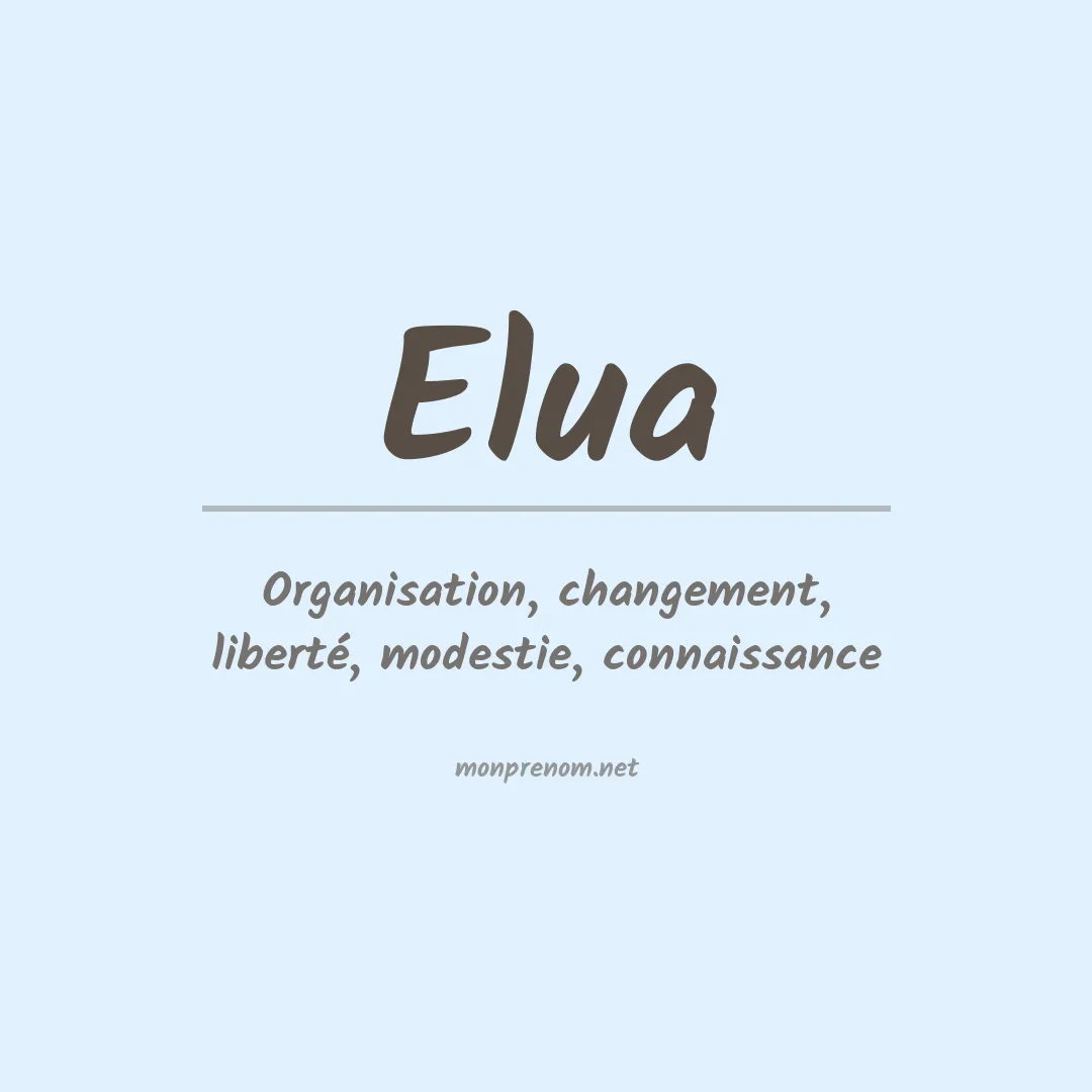Prénom Elua