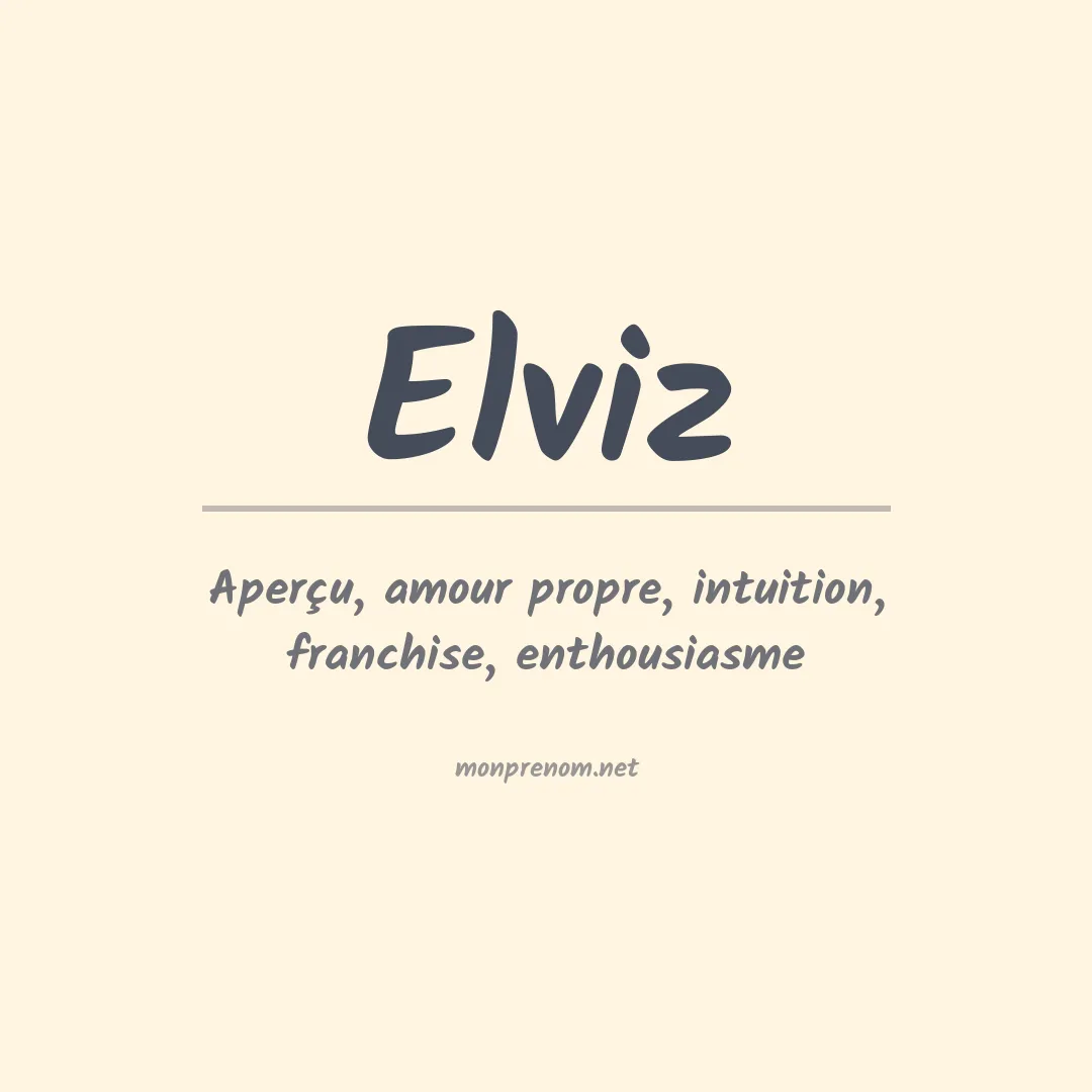 Prénom Elviz