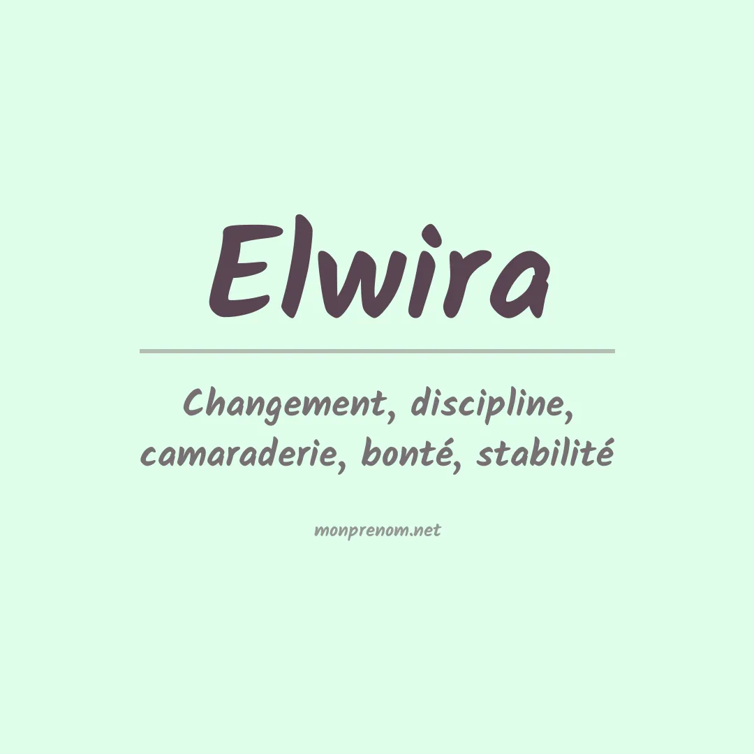 Prénom Elwira