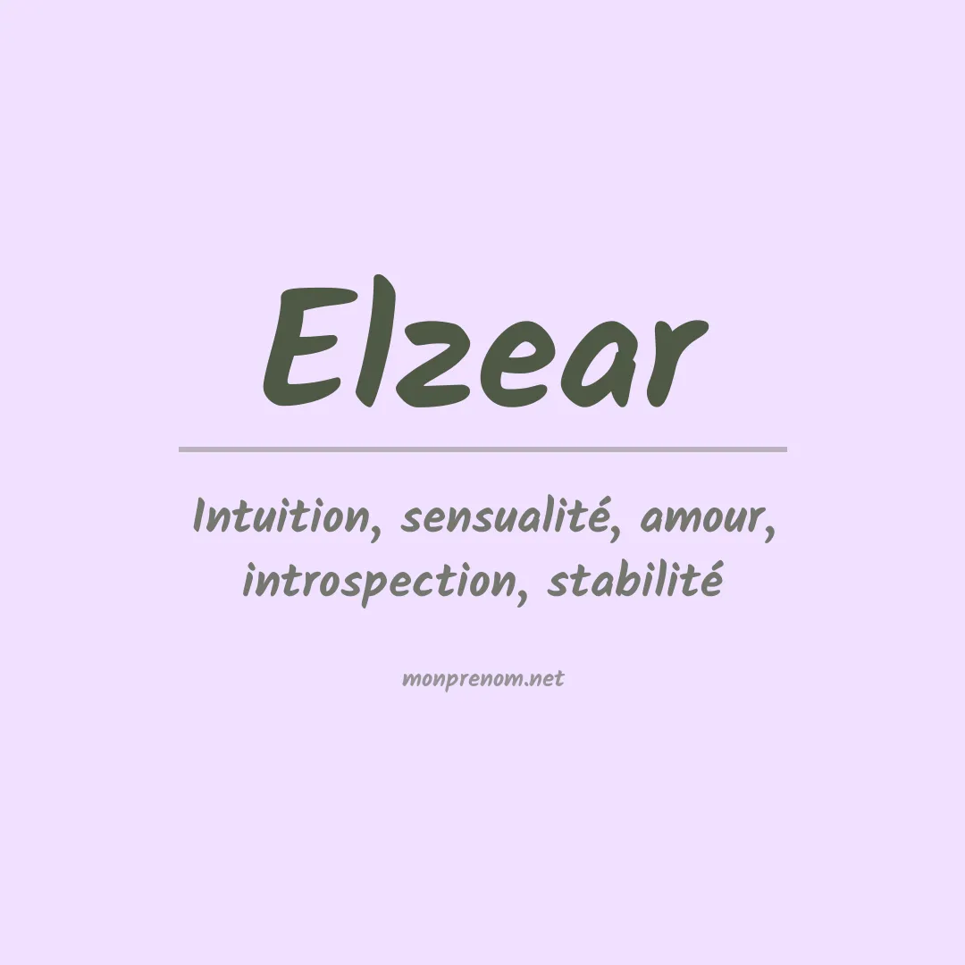 Prénom Elzear