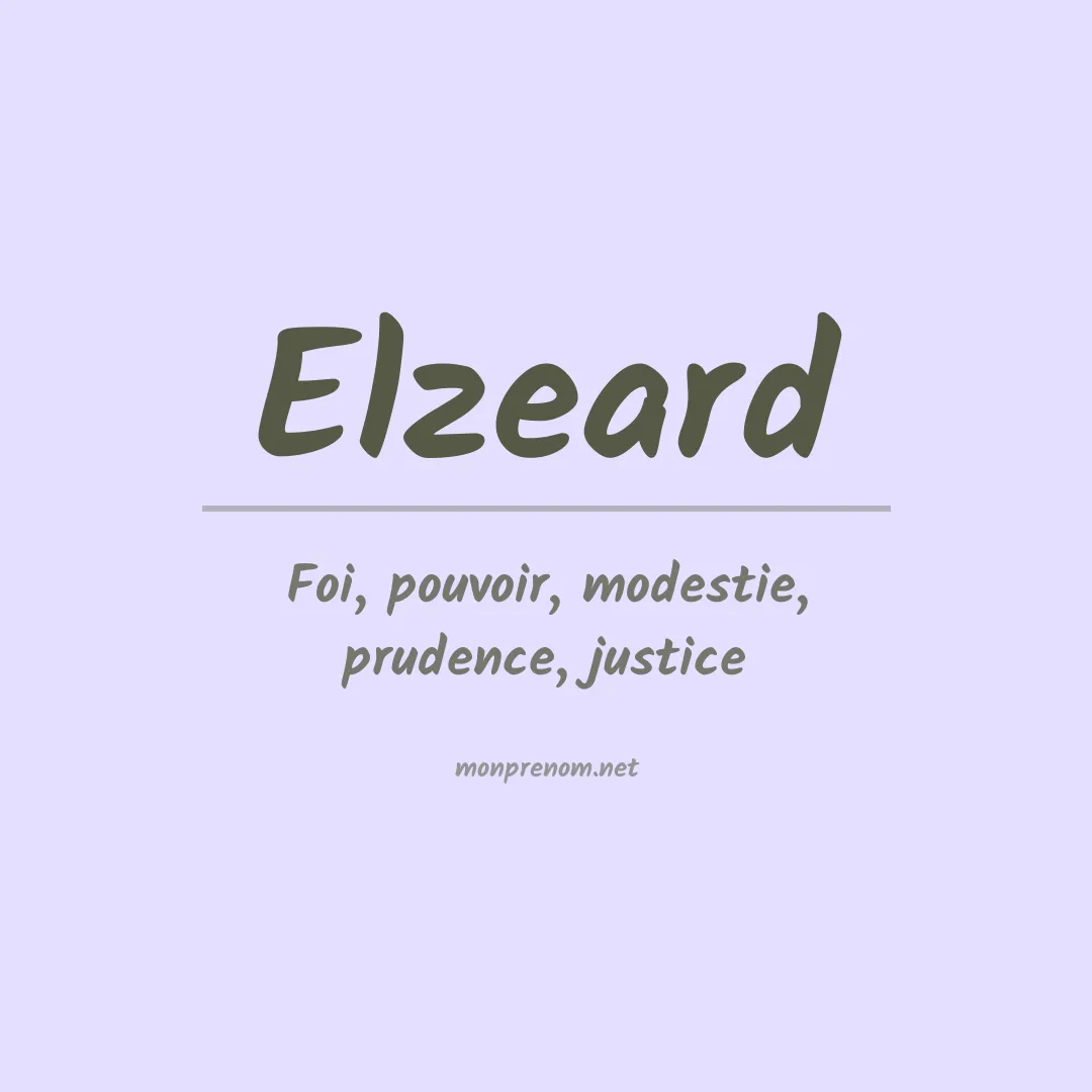 Signification du prénom Elzeard